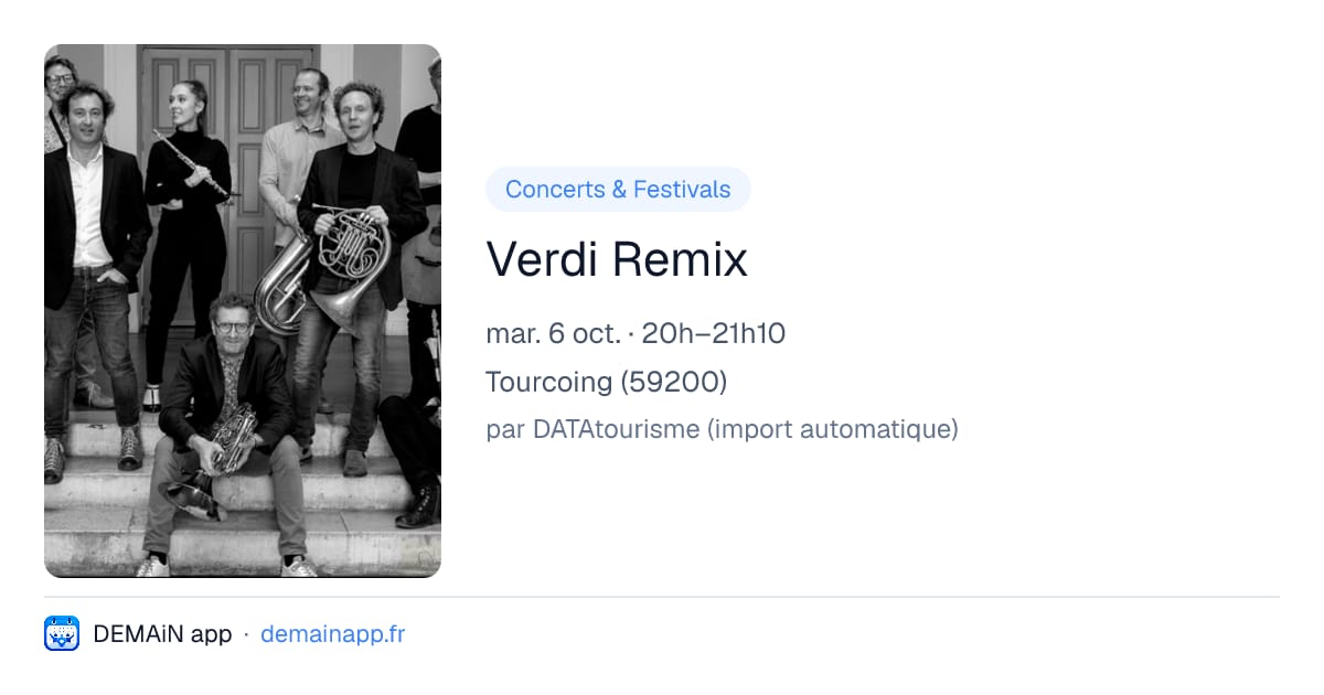 Verdi Remix — Tourcoing