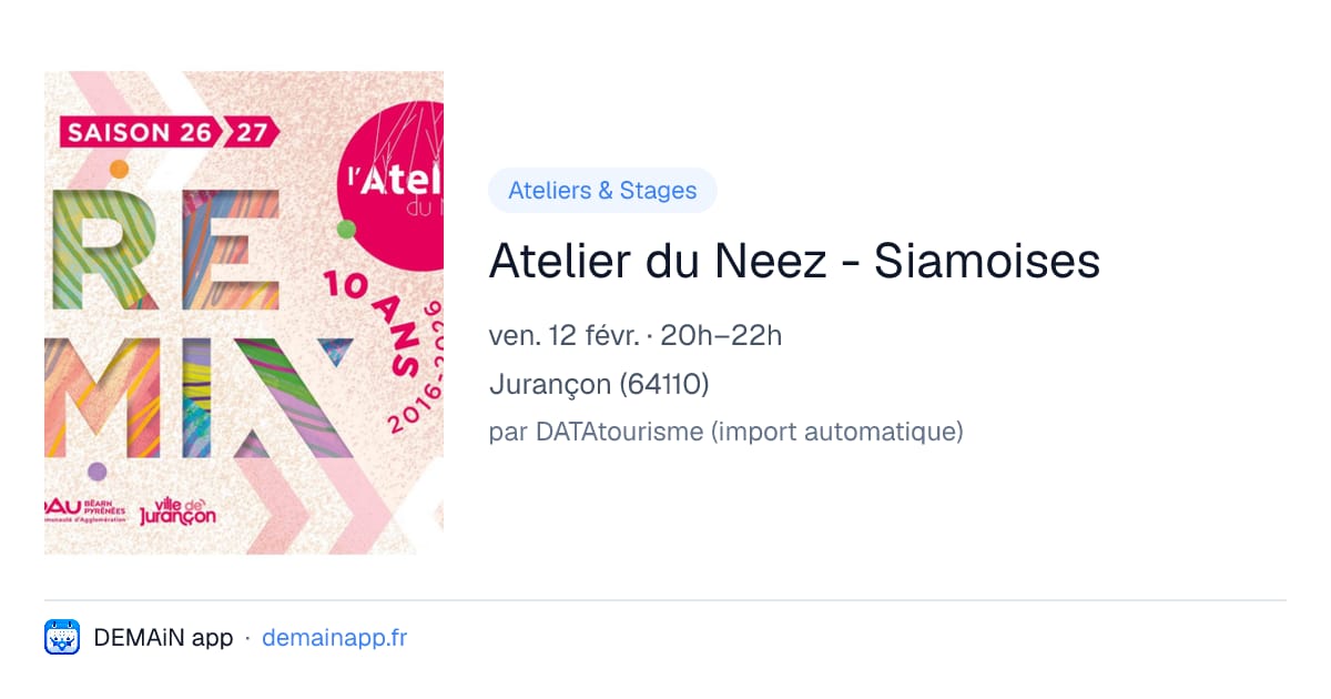 Atelier du Neez - Siamoises — Jurançon