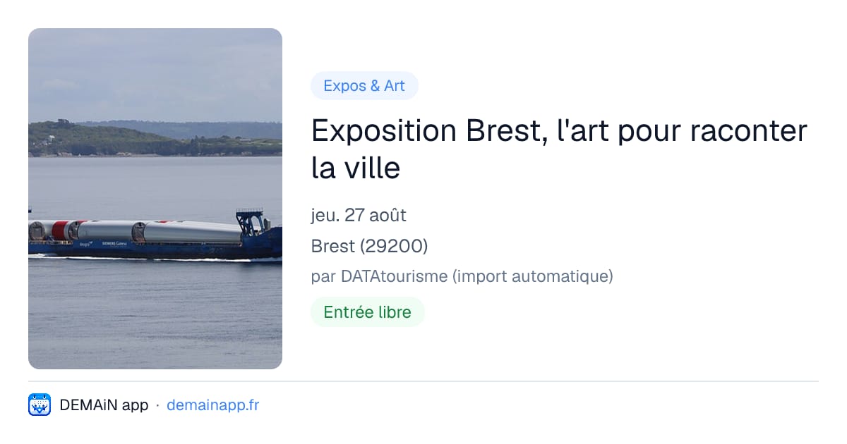 Exposition Brest, l'art pour raconter la ville — Brest
