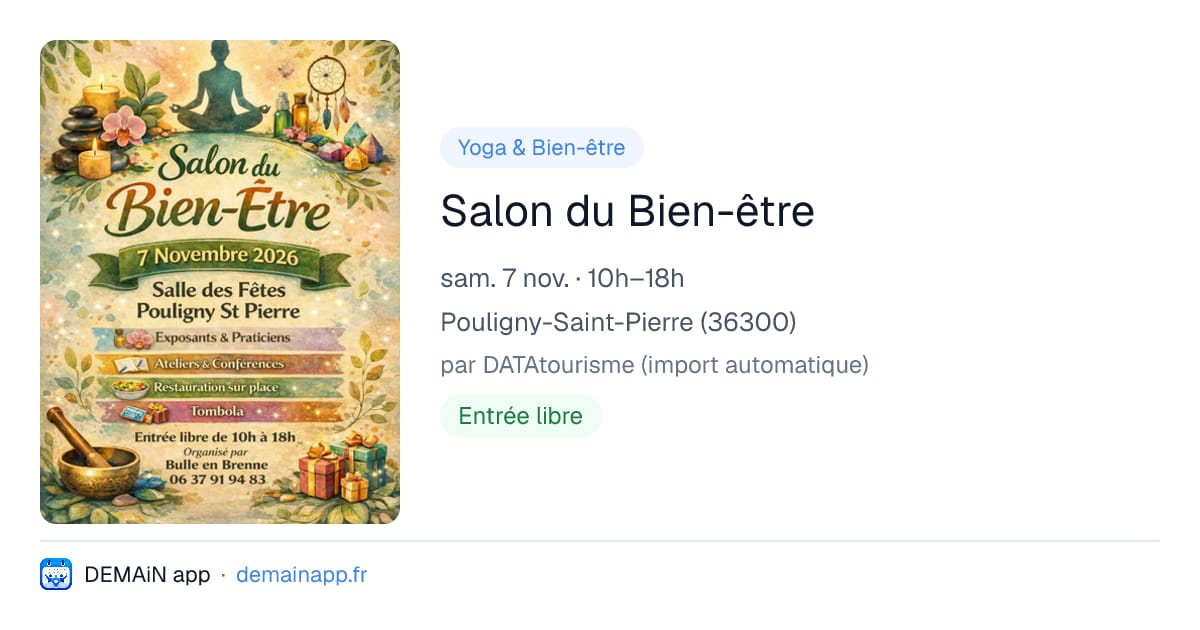 Salon du Bien-être — Pouligny-Saint-Pierre
