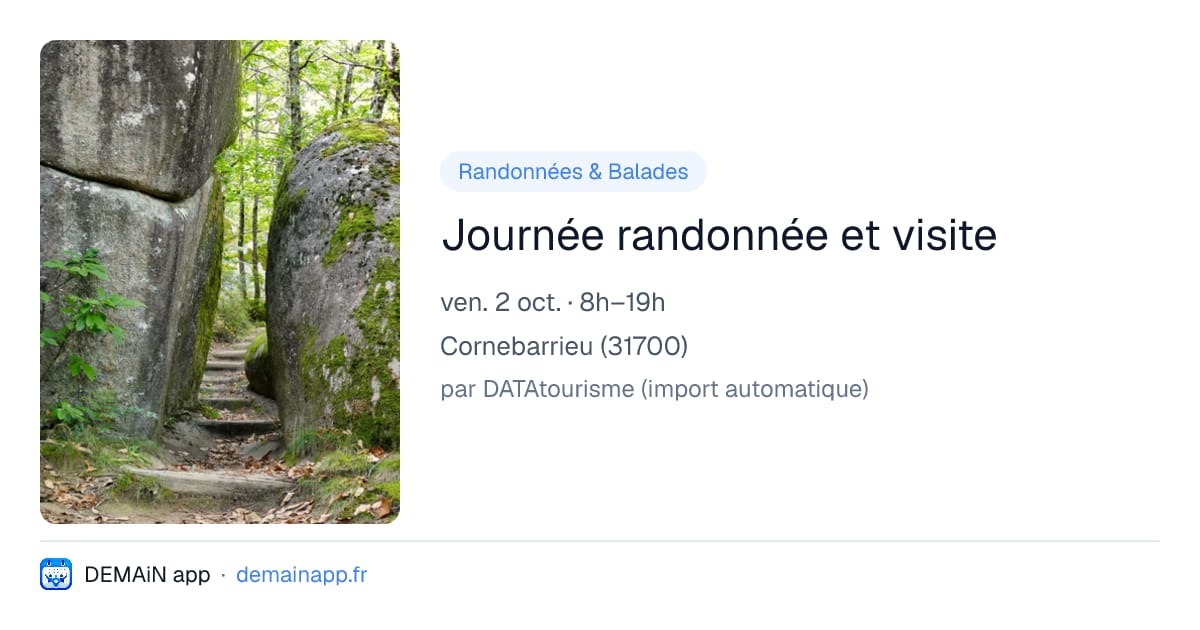 Journée randonnée et visite — Cornebarrieu
