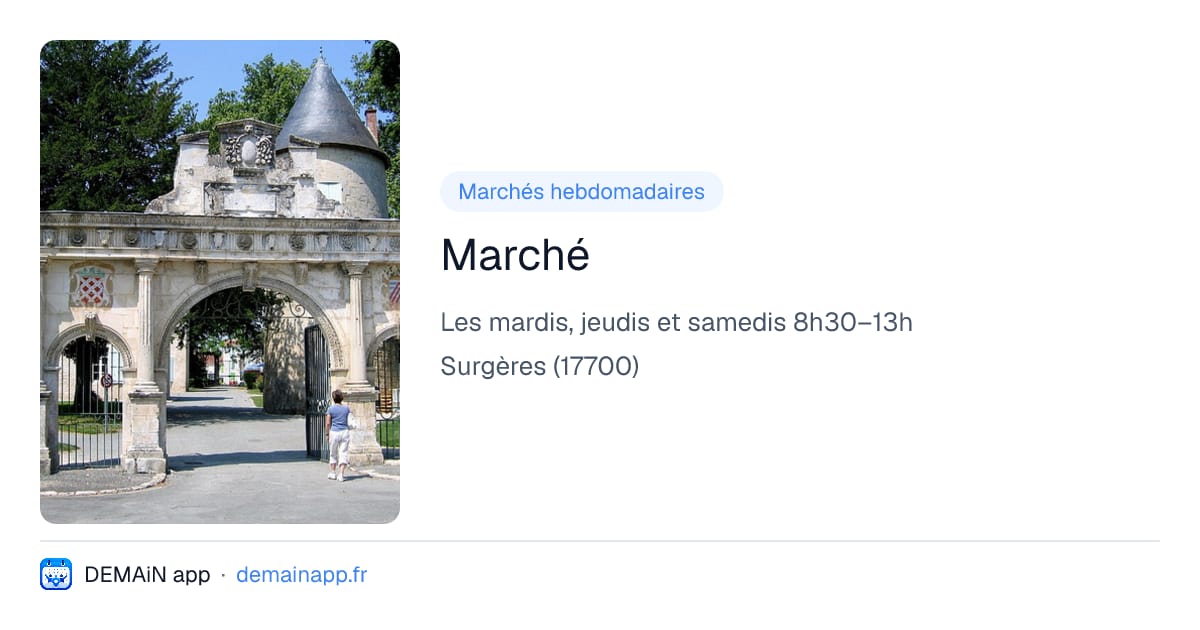 Marché — Surgères