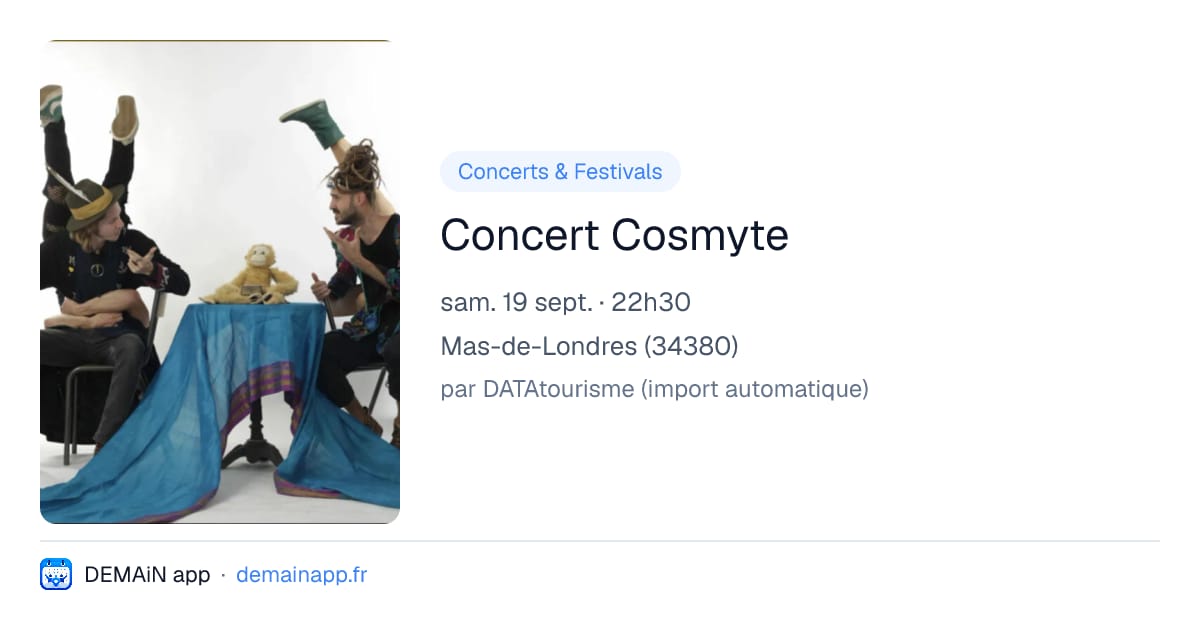 Concert Cosmyte — Mas-de-Londres