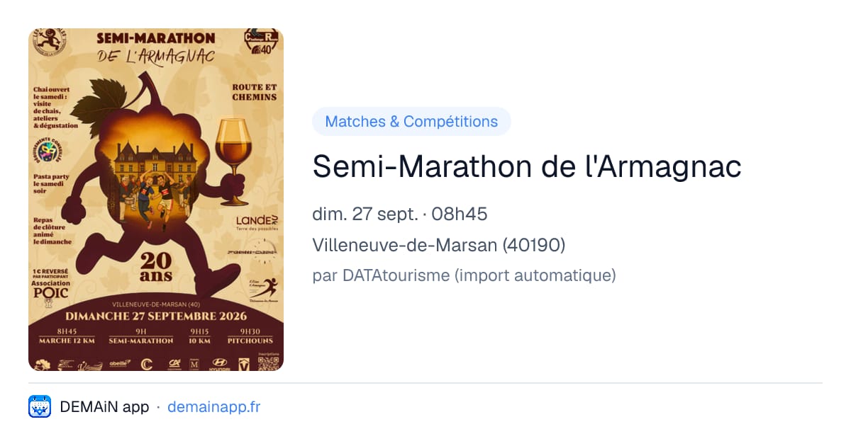Semi-Marathon de l'Armagnac — Villeneuve-de-Marsan