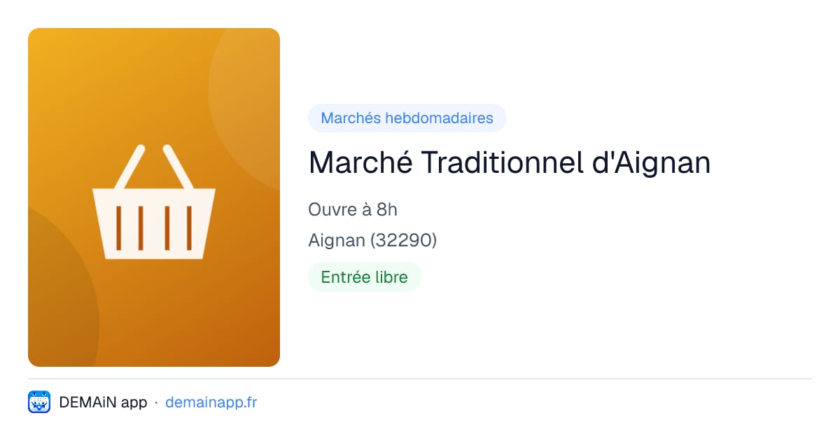 Marché Traditionnel d'Aignan — Aignan