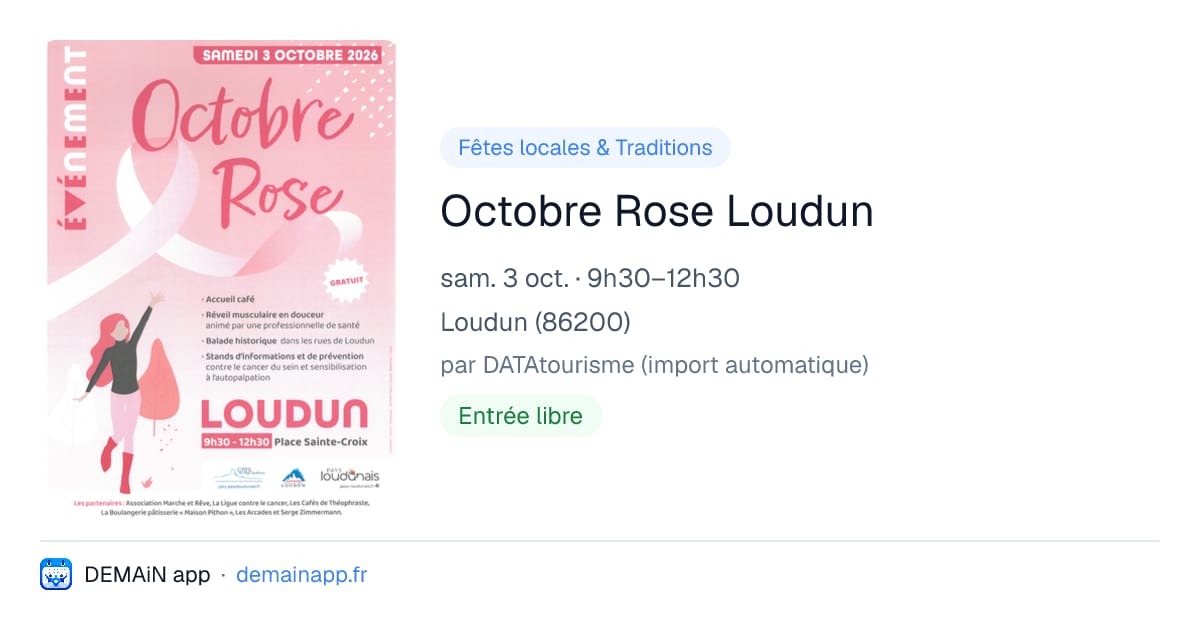 Octobre Rose Loudun — Loudun