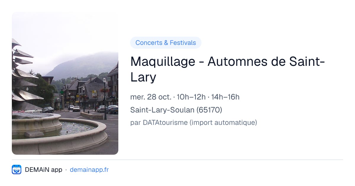Maquillage - Automnes de Saint-Lary — Saint-Lary-Soulan