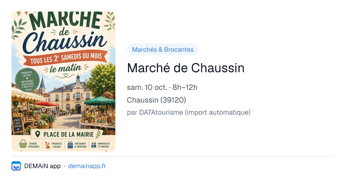Marché de Chaussin — Chaussin