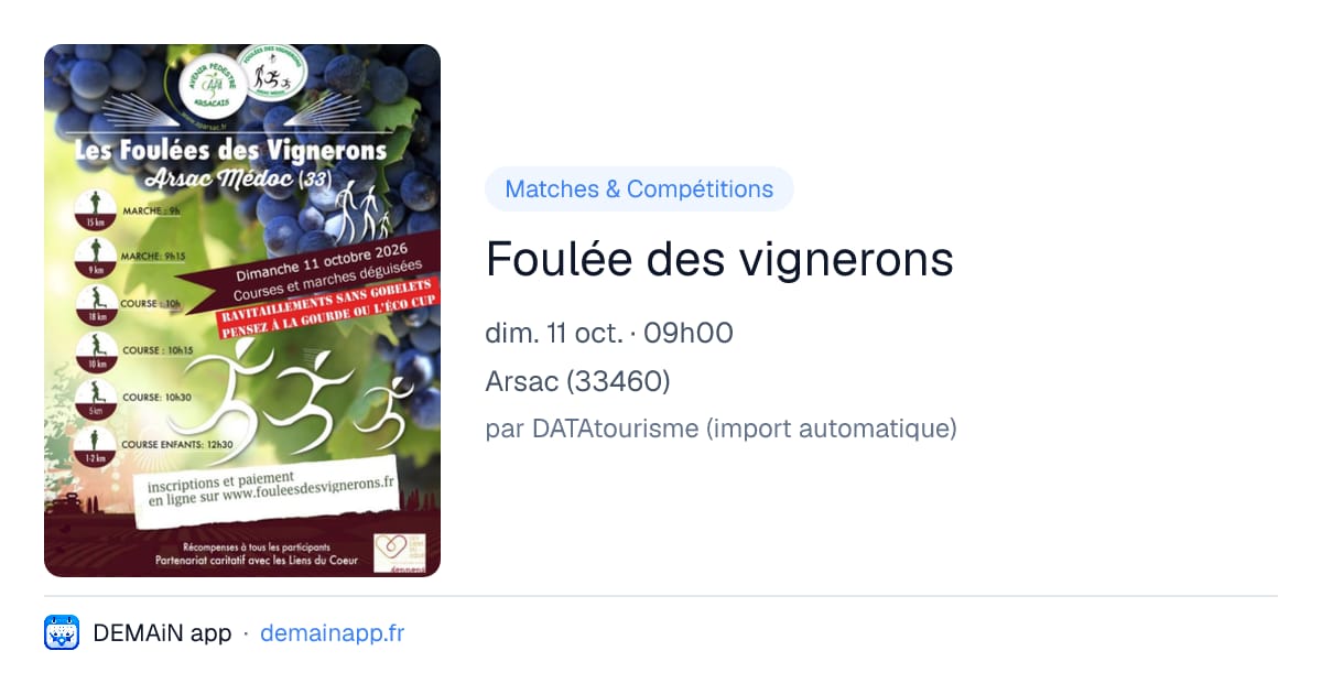 Foulée des vignerons — Arsac