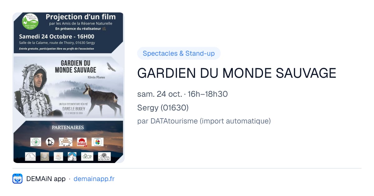 GARDIEN DU MONDE SAUVAGE — Sergy