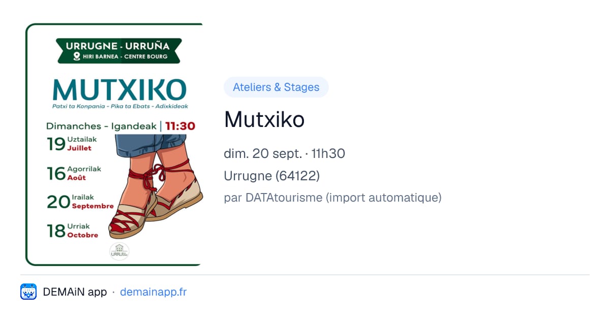 Mutxiko — Urrugne
