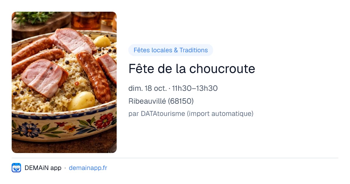 Fête de la choucroute — Ribeauvillé