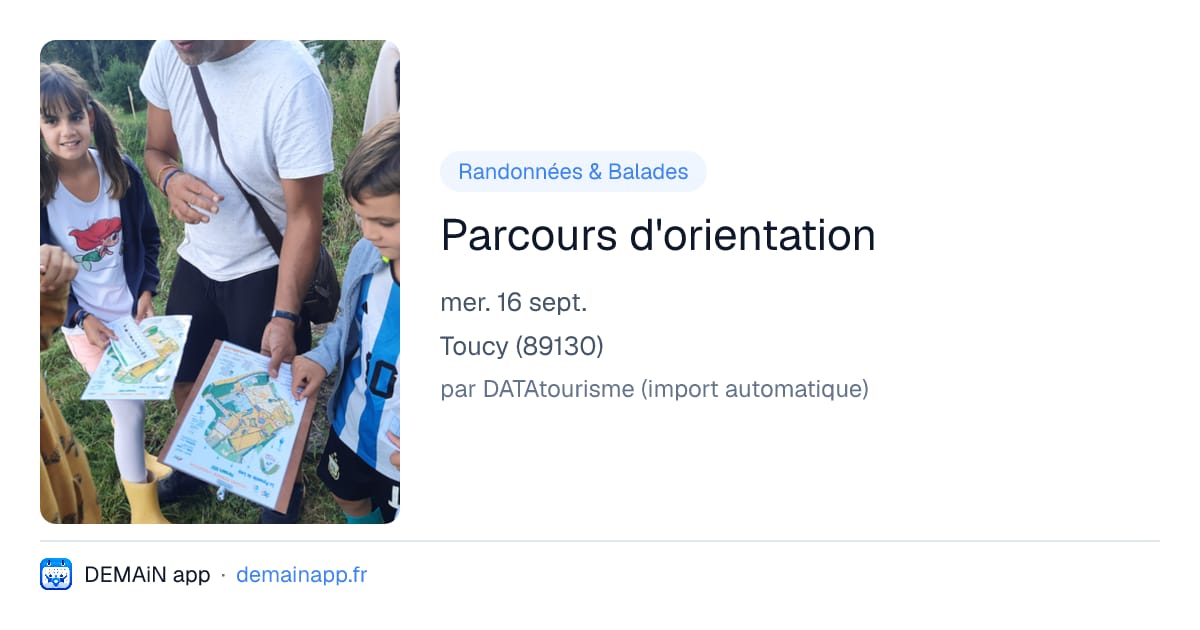 Parcours d'orientation — Toucy