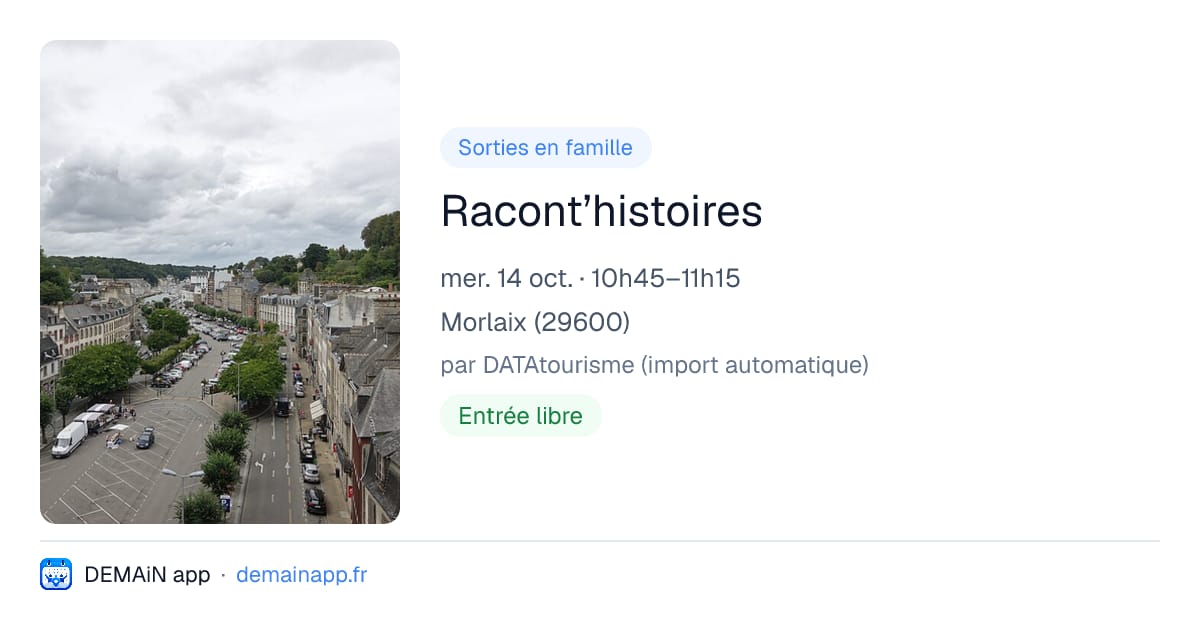 Racont’histoires — Morlaix
