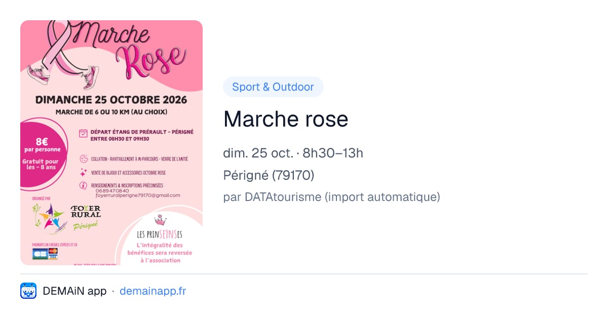 Marche rose — Périgné