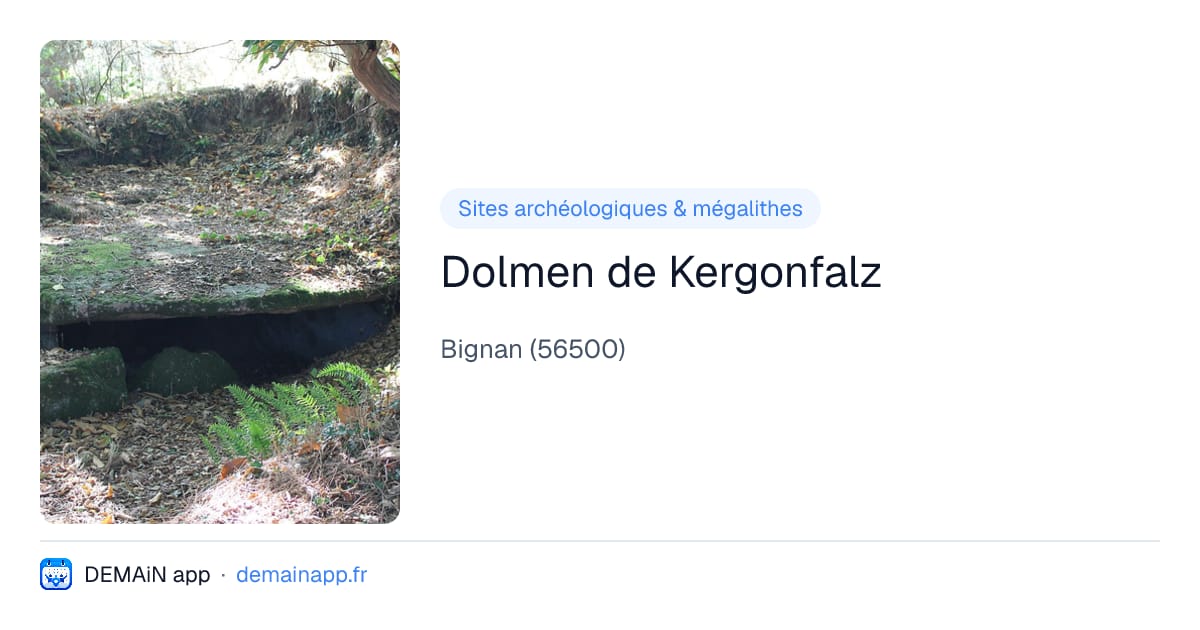 Dolmen de Kergonfalz — Bignan