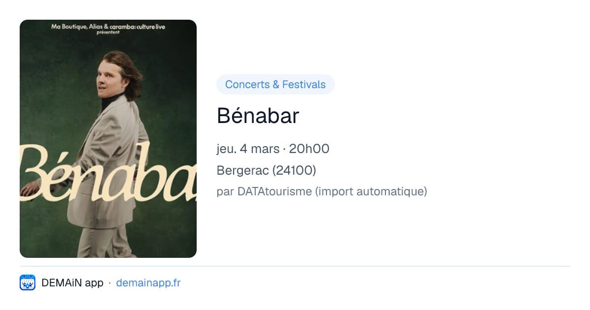 Bénabar — Bergerac
