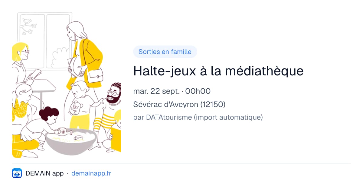 Halte-jeux à la médiathèque — Sévérac d'Aveyron