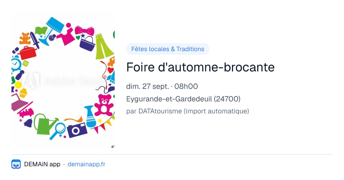 Foire d'automne-brocante — Eygurande-et-Gardedeuil