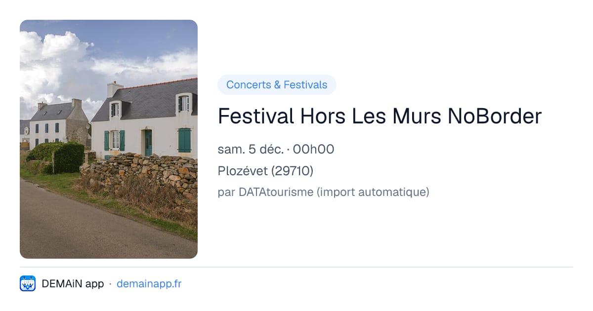 Festival Hors Les Murs NoBorder — Plozévet