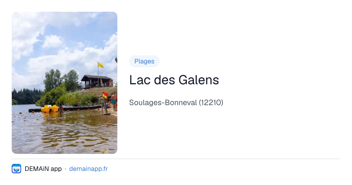 Lac des Galens — Soulages-Bonneval