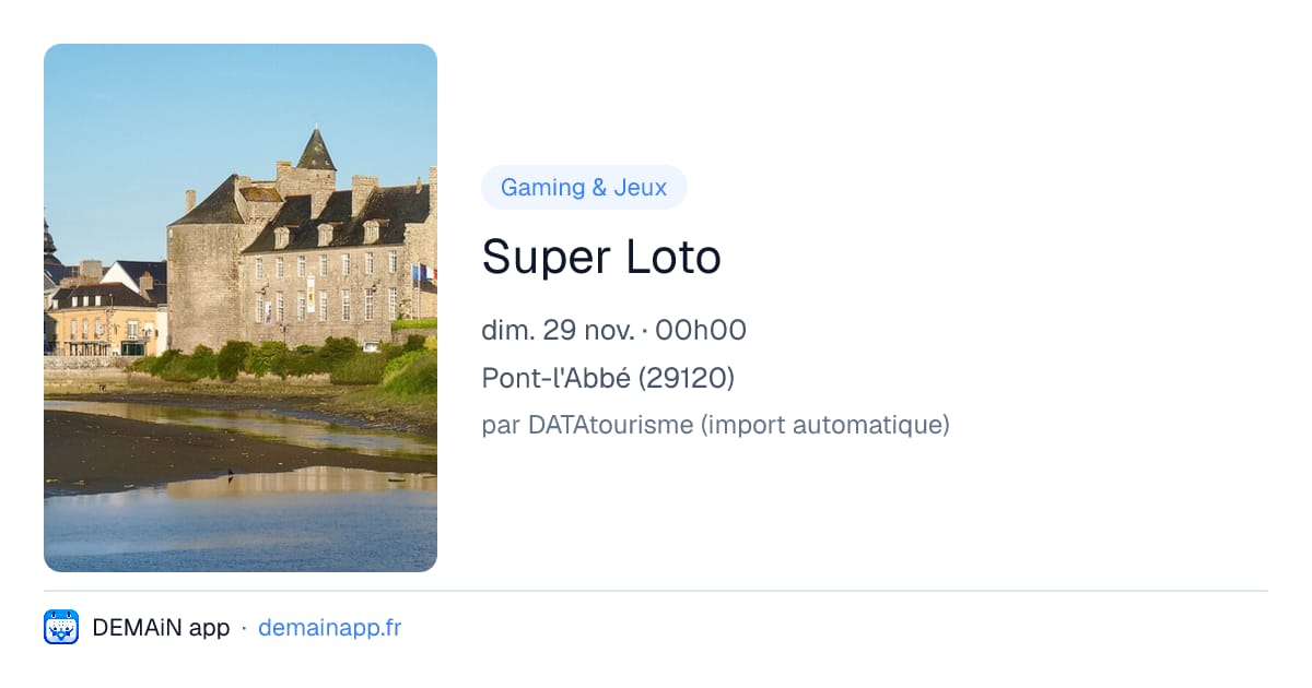 Super Loto — Pont-l'Abbé