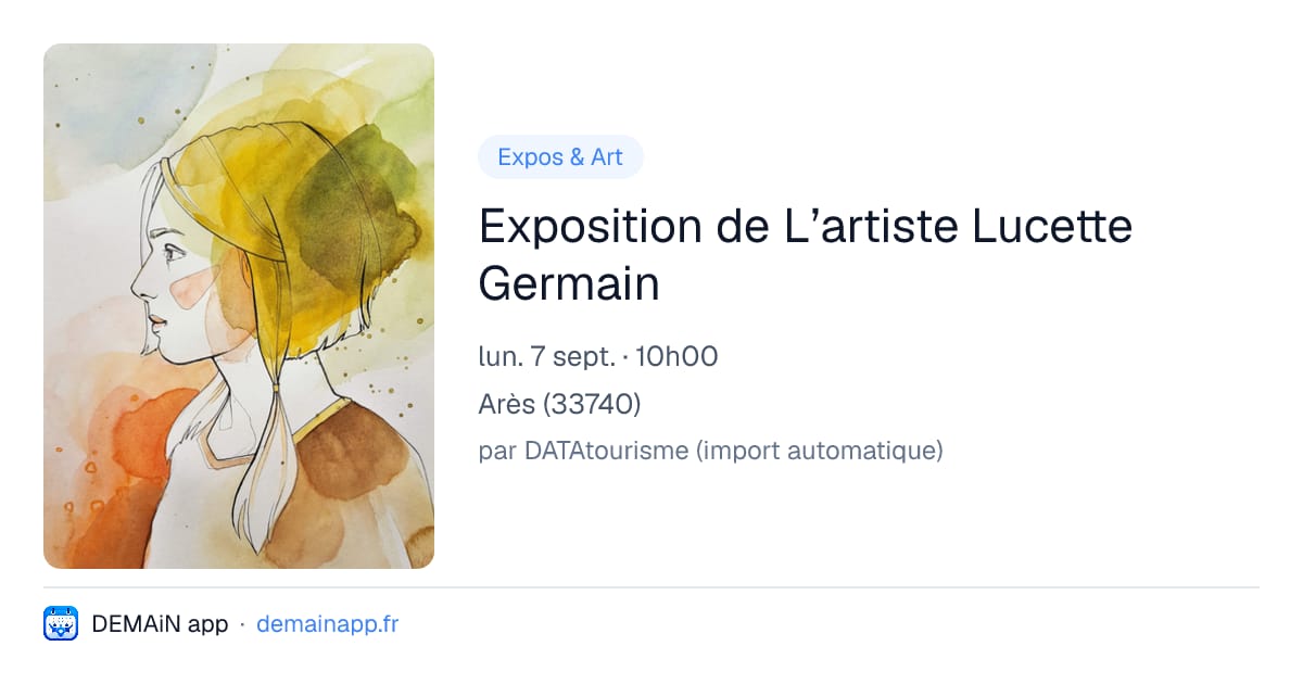 Exposition de L’artiste Lucette Germain — Arès