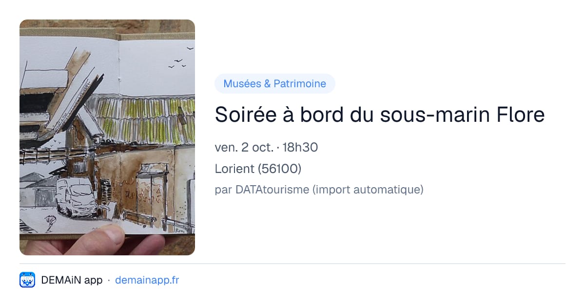 Soirée à bord du sous-marin Flore — Lorient