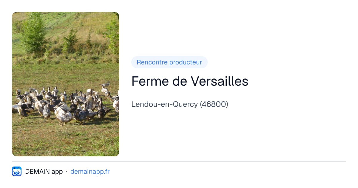 Ferme de Versailles — Lendou-en-Quercy