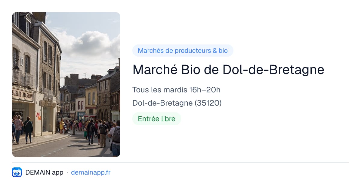 Marché Bio de Dol-de-Bretagne — Dol-de-Bretagne