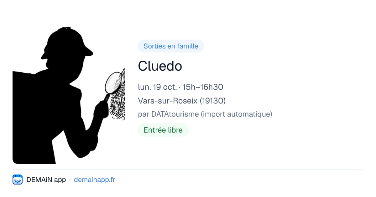 Cluedo — Vars-sur-Roseix