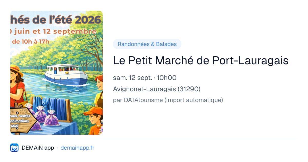 Le Petit Marché de Port-Lauragais — Avignonet-Lauragais