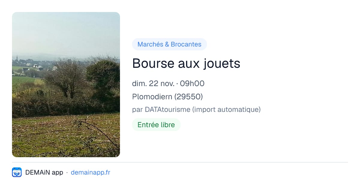 Bourse aux jouets — Plomodiern