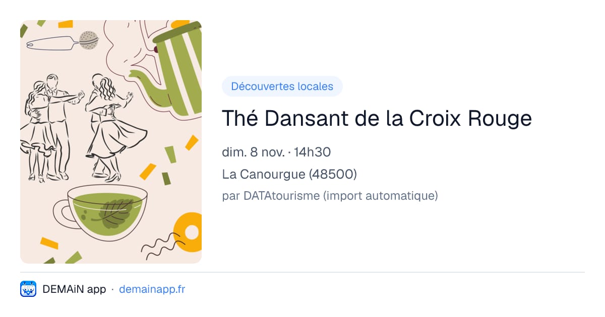 Thé Dansant de la Croix Rouge — La Canourgue