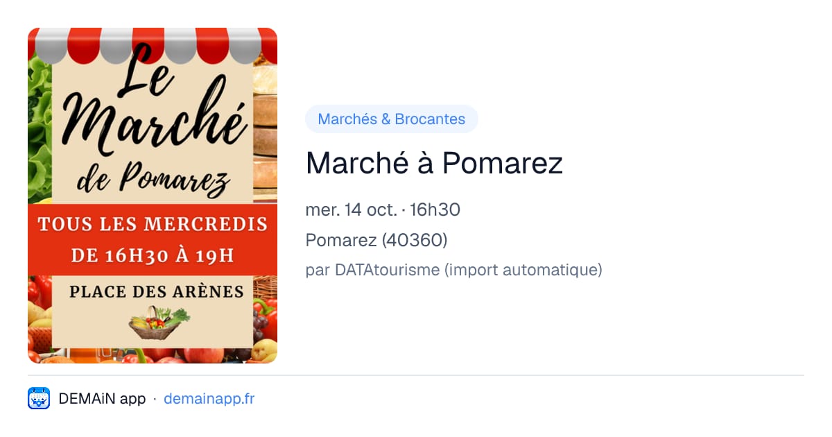 Marché à Pomarez — Pomarez