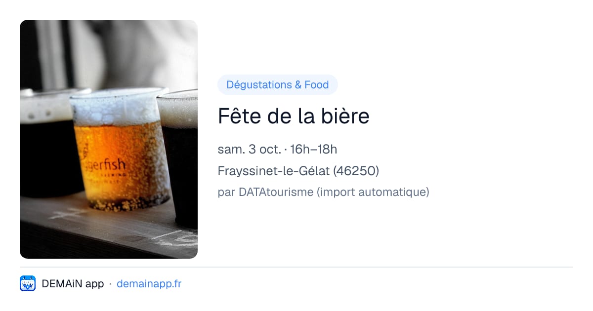 Fête de la bière — Frayssinet-le-Gélat