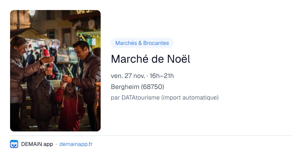 Marché de Noël — Bergheim