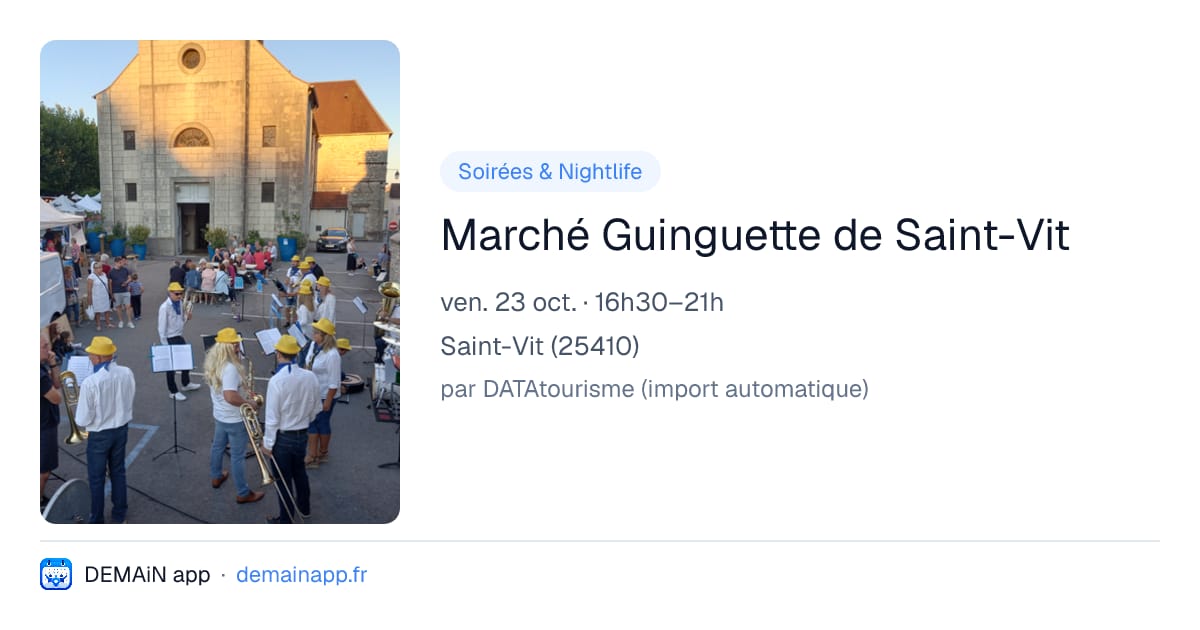 Marché Guinguette de Saint-Vit — Saint-Vit