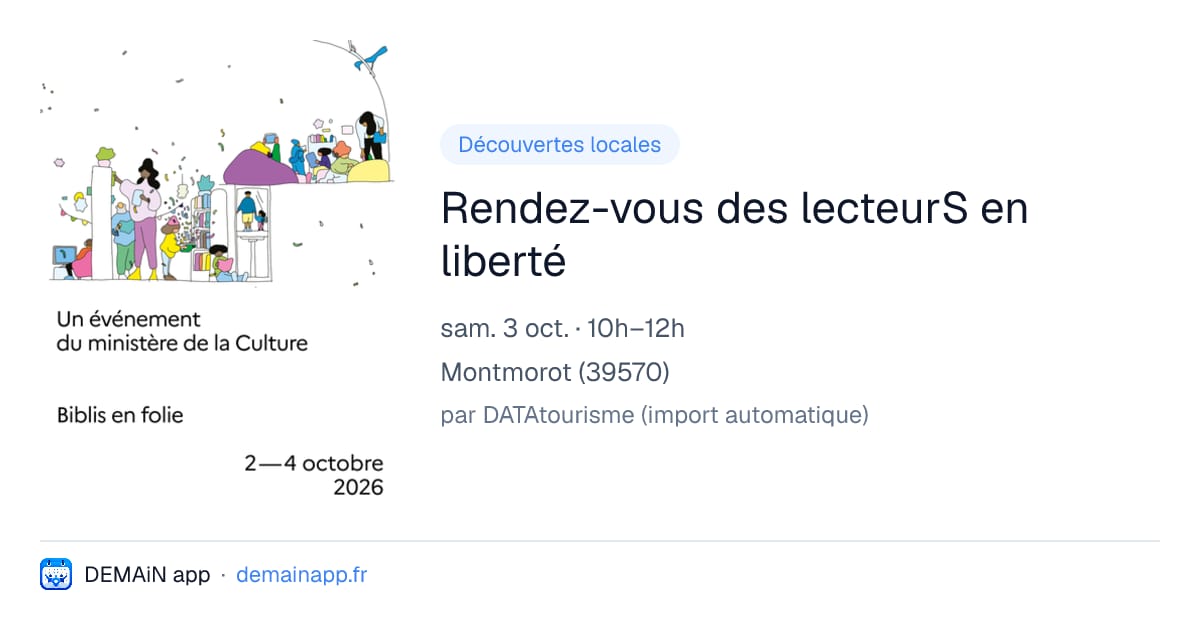 Rendez-vous des lecteurS en liberté — Montmorot