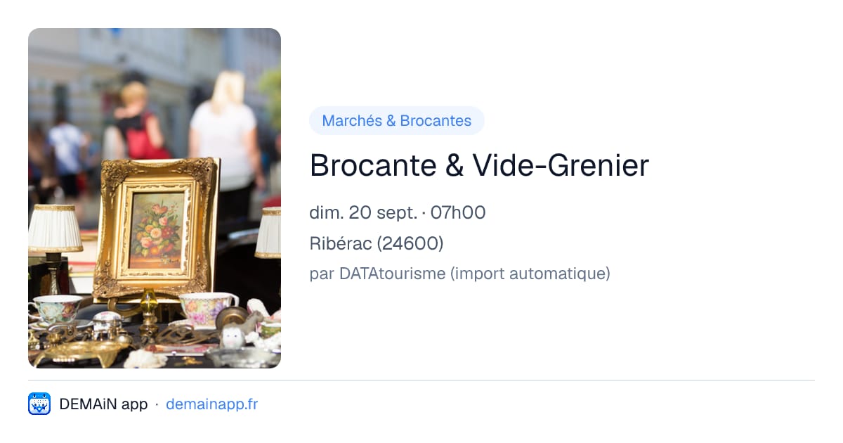 Brocante & Vide-Grenier — Ribérac