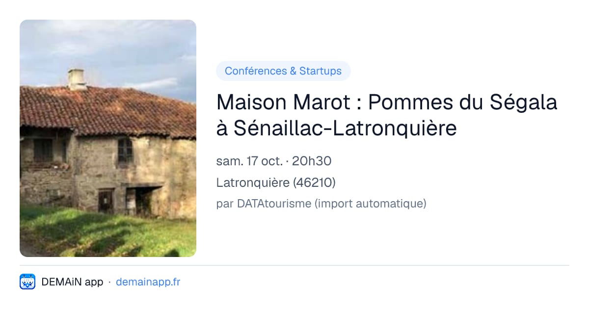 Maison Marot : Pommes du Ségala à Sénaillac-Latronquière — Latronquière