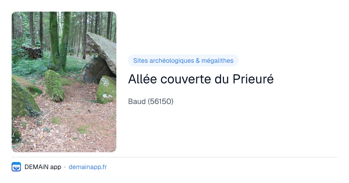 Allée couverte du Prieuré — Baud