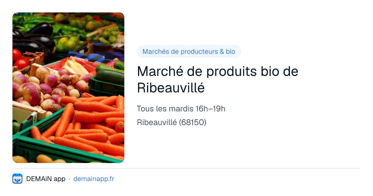 Marché de produits bio de Ribeauvillé — Ribeauvillé