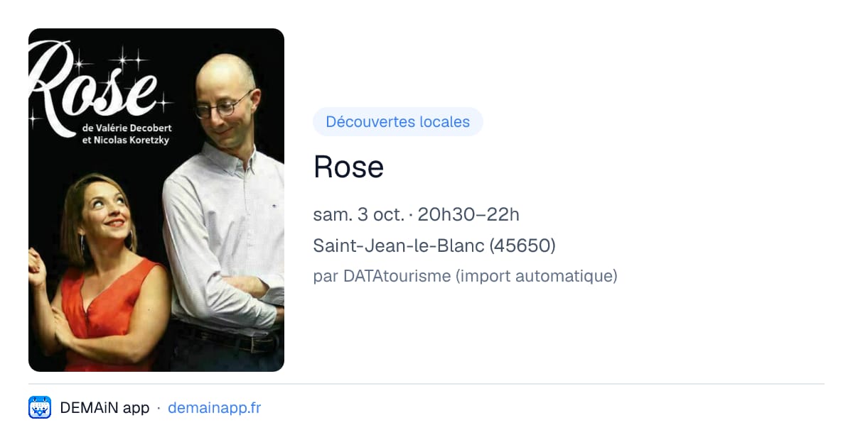Rose — Saint-Jean-le-Blanc