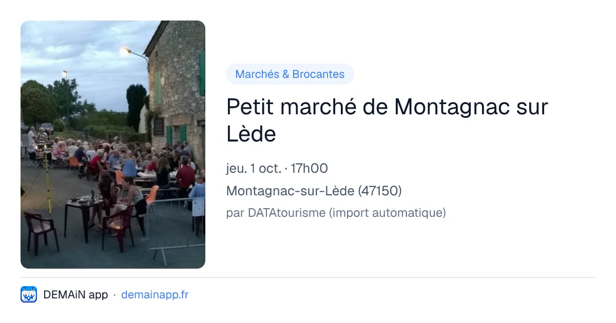 Petit marché de Montagnac sur Lède — Montagnac-sur-Lède