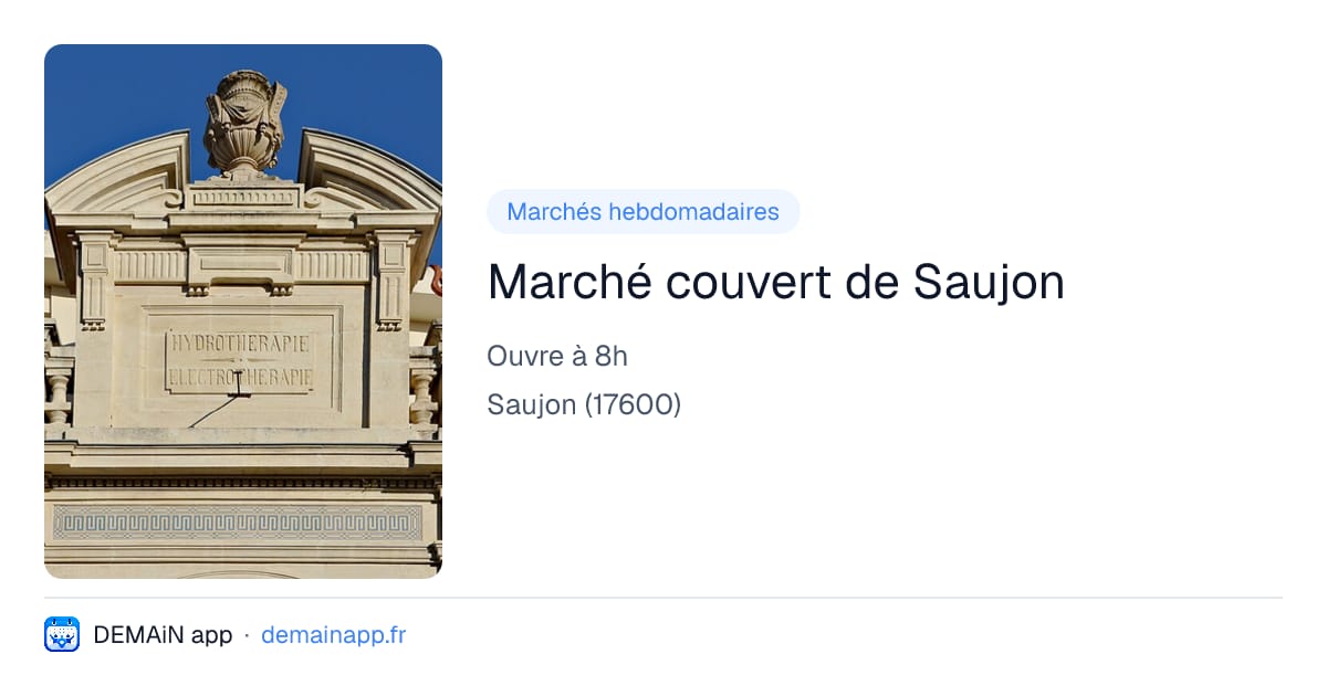 Marché couvert de Saujon — Saujon