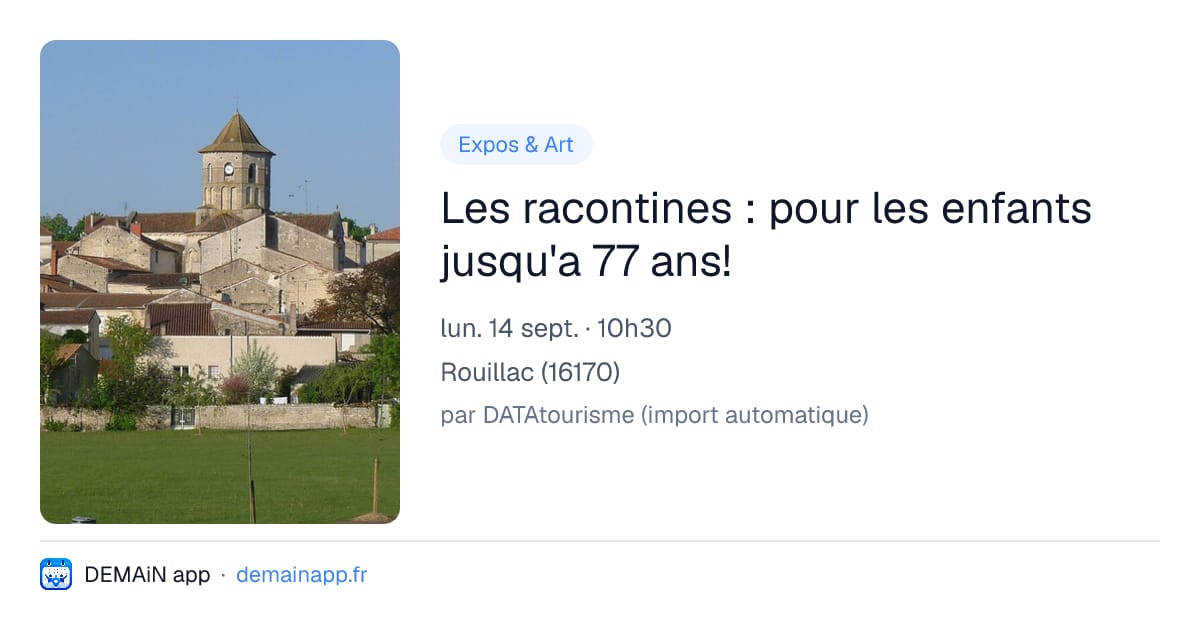 Les racontines : pour les enfants jusqu'a 77 ans! — Rouillac