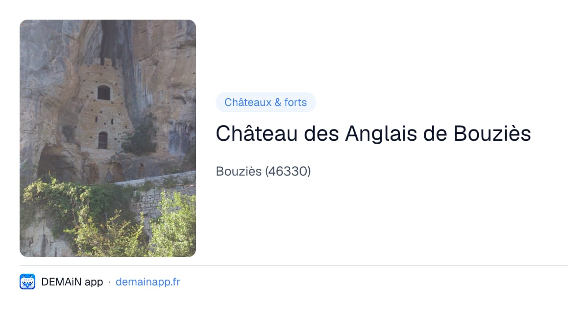 Château des Anglais de Bouziès — Bouziès