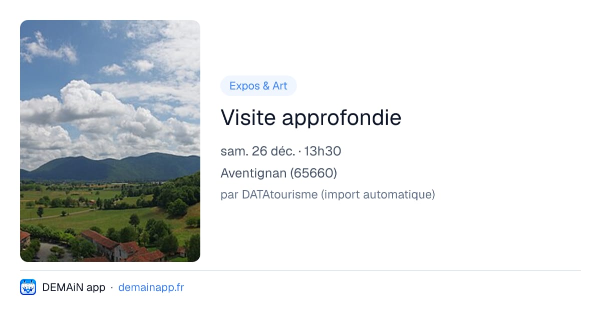 Visite approfondie — Aventignan