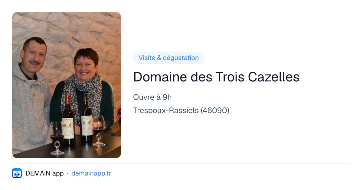 Domaine des Trois Cazelles — Trespoux-Rassiels